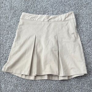 Cat & Jack Beige Pleated Kids Skirt